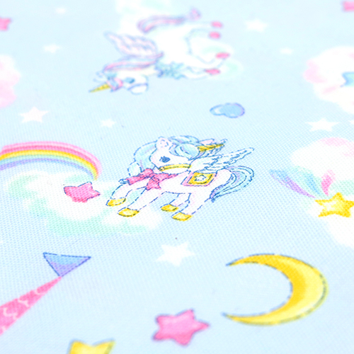 Unicornio Castillo Nubes Estrellas Luna Borde 5