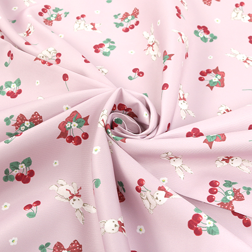 Adorable Rabbit Cherry Bow Pink 2