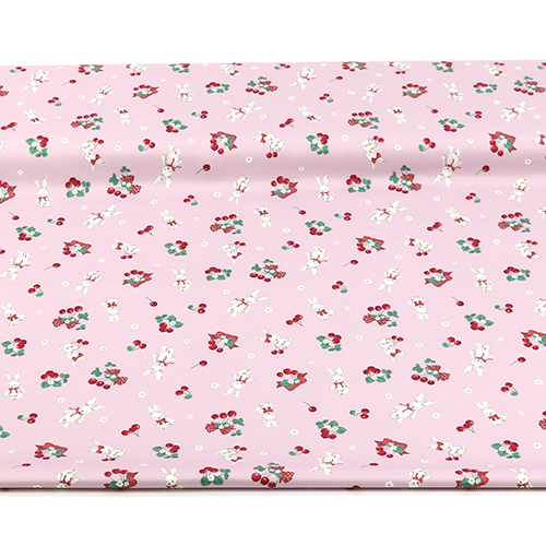 Adorable Rabbit Cherry Bow Pink 3