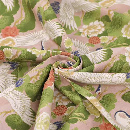 Japanese Crane Pine Tree Peony Pink 2