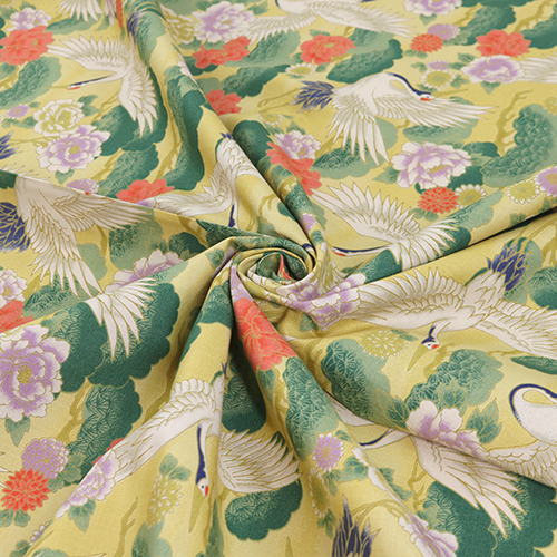 Japanese Crane Pine Tree Peony Blue 2