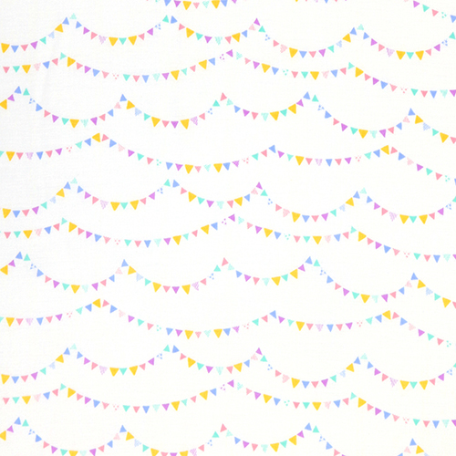 Petits Mignons Fanions de Fte Pastel Tissu par Japanese Indie