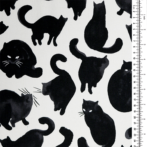 Grands Chats de Calligraphie Japonaise à l'Encre 1