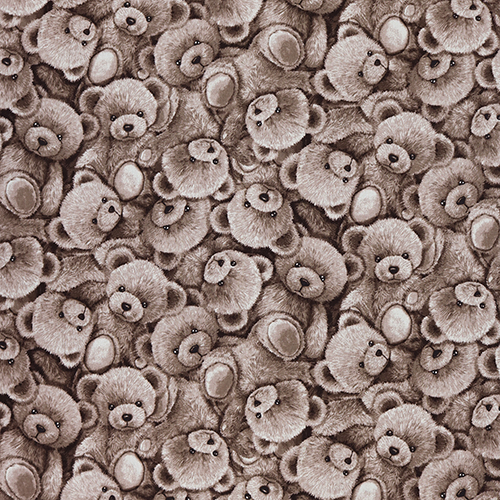 Teddy Bären Vintage Sepia Verpackt Montage 4