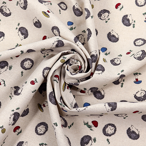 Cute Illustrated Hedgehogs Mushrooms 2