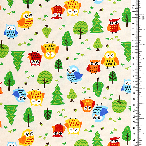 Owls Trees Colour Pop Woodland 1
