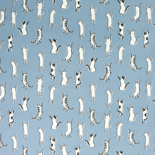 Gatos Monocromos Graciosos Bailando De Espaldas