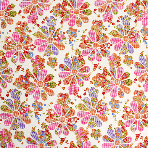 Shibori-Punkte Mit Blumenmuster Stoff von Japanese Indie