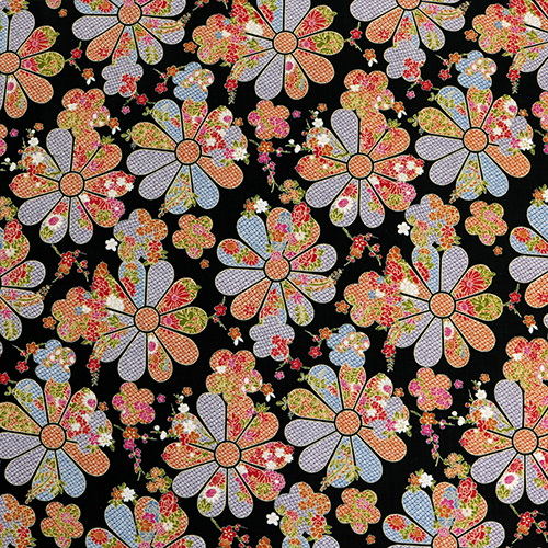 Shibori-Punkte Mit Blumenmuster Stoff von Japanese Indie