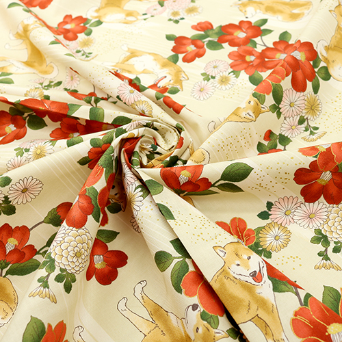 Cane Shiba Inu Fiori Di Camelia 2