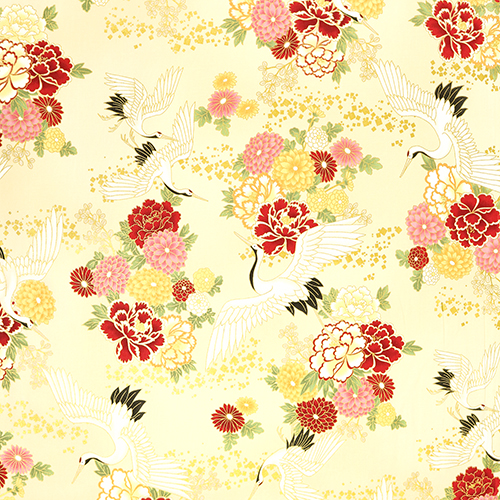 Crisantemi Peonia Gru Tsuru Oro 4