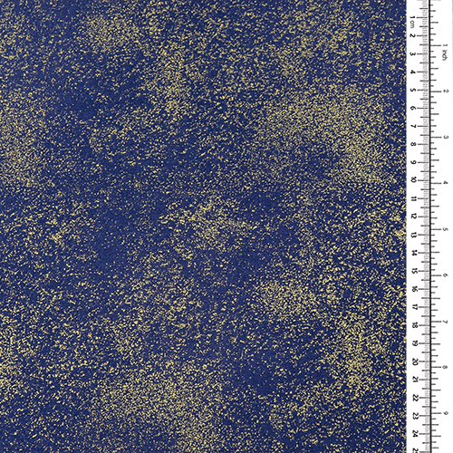 Bleu Marine Or Métallique À Taches 1