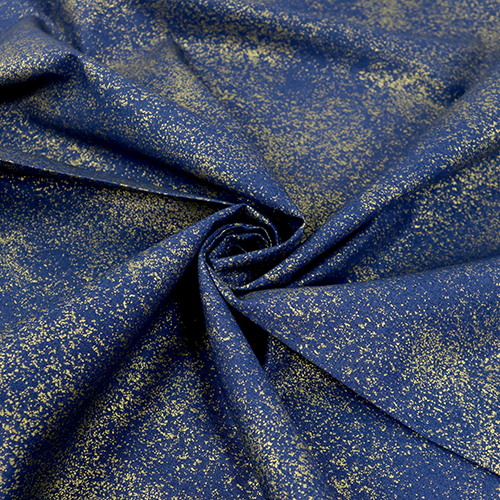Bleu Marine Or Métallique À Taches 2