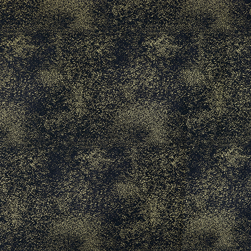 Noir Or Métallique À Taches Tissu