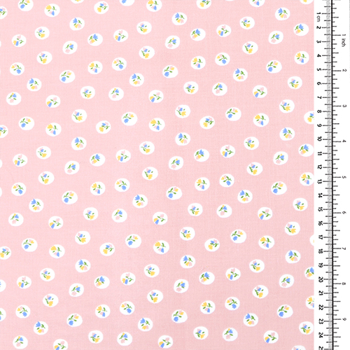 Delicate Polka Dots Filled Cottage Flowers 1
