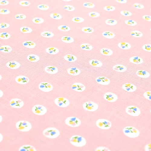 Delicate Polka Dots Filled Cottage Flowers 5