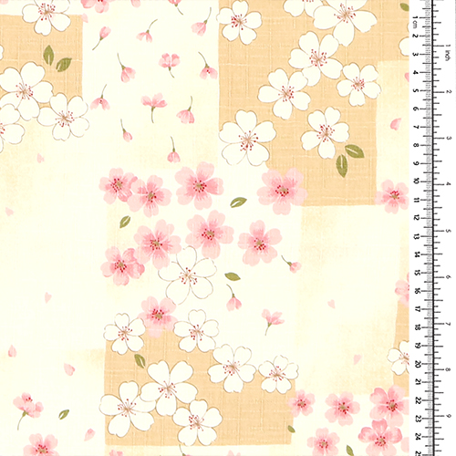 Carrés Patchwork Brise De Fleurs De Cerisier 1