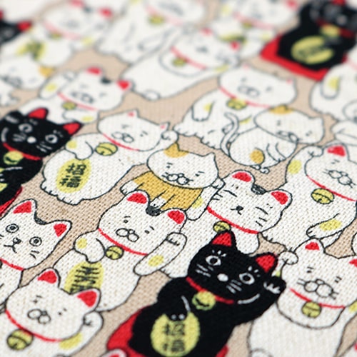Maneki Neko Good Fortune Lucky Cats Beige 5