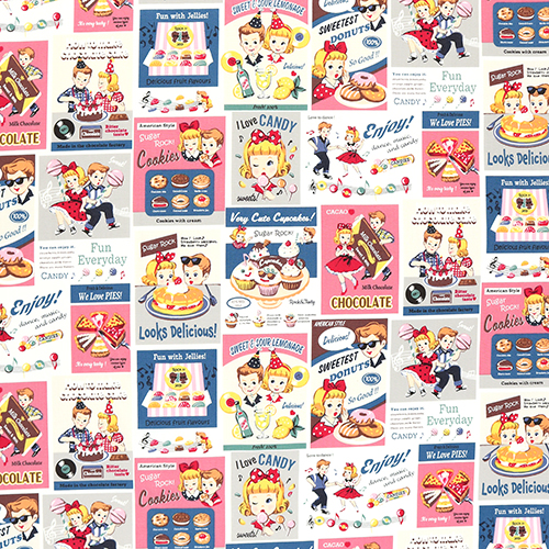 Bonbon Étiquette Rétro Américaine Sucre Cristallisé 4