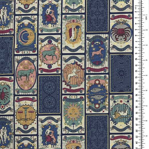 Star Sign Tarot Card Twilight Moon Navy 1