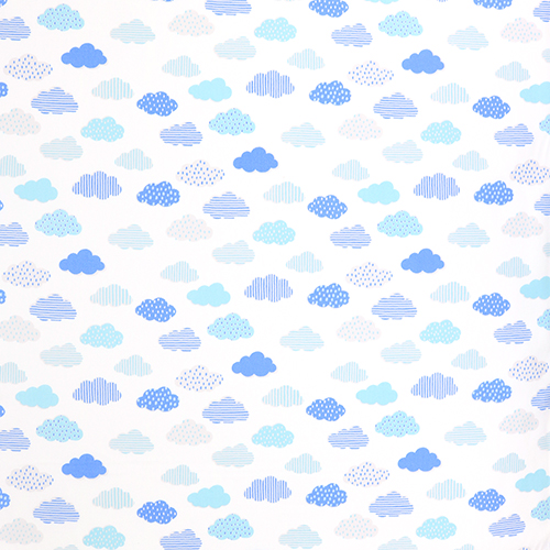 Mignons Nuages Motifs Gouttes de Pluie Rayures 4