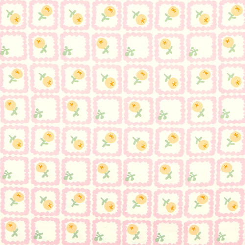 Geschwungene Quadrate mit Beerenblumen im Schachbrettmuster