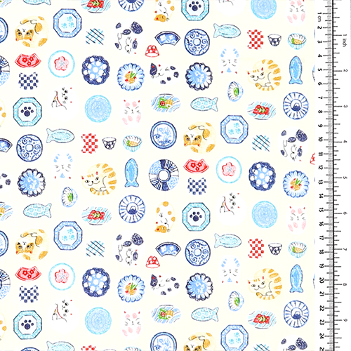 Round Cats Kitchen Plates 1