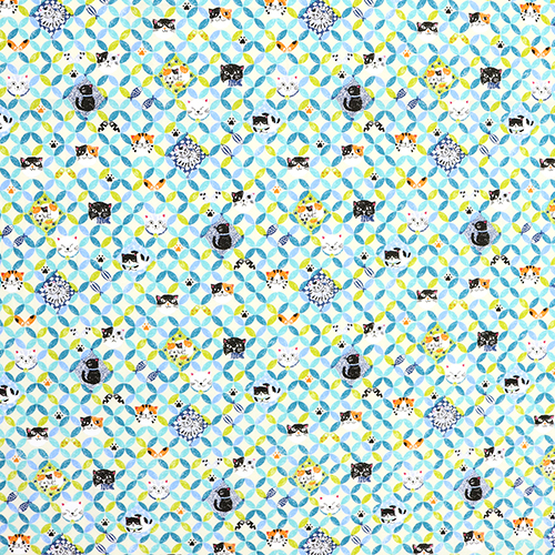 Cercles De Chats Pétales Géométriques