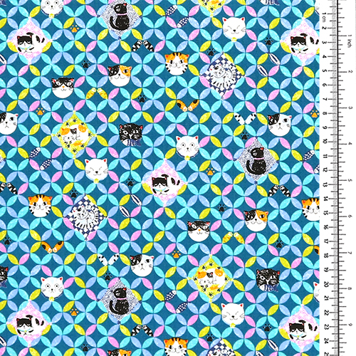 Cat Circles Geometric Petals 1