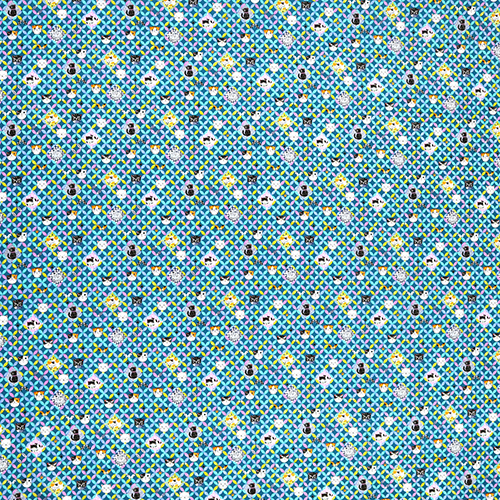 Cat Circles Geometric Petals 4