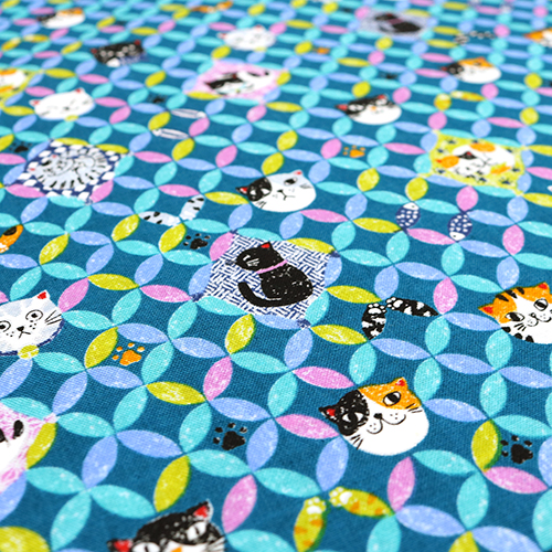 Cat Circles Geometric Petals 5