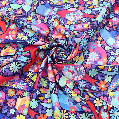 Pájaros Coloridos Retro Brillantes Florales 2
