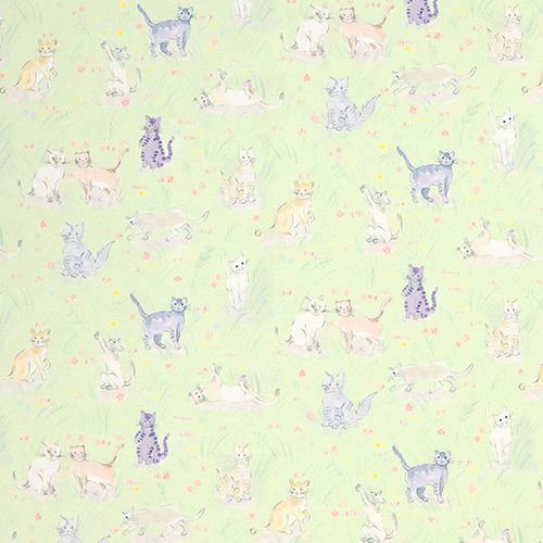 Mignons Chats Croqués Jardin Prairie