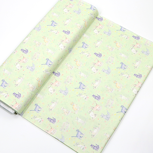 Cute Sketched Cats Garden Meadow 3