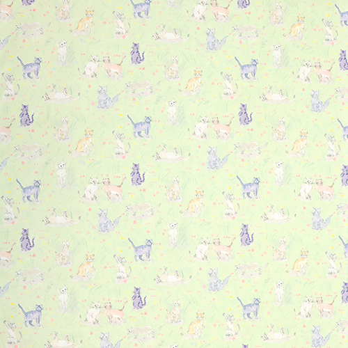 Cute Sketched Cats Garden Meadow 4