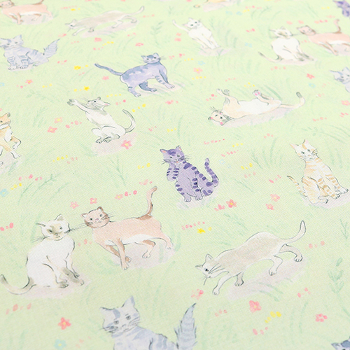 Cute Sketched Cats Garden Meadow 5