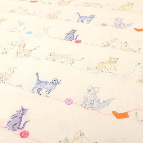 Chats Croqués Jouant Avec Fil De Laine 5
