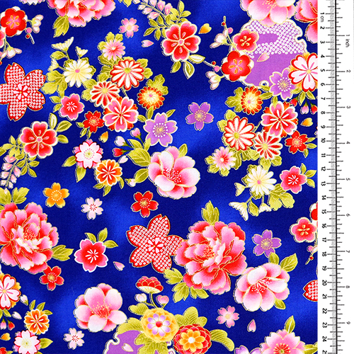 Japanisches Maru Blumen Gold 1