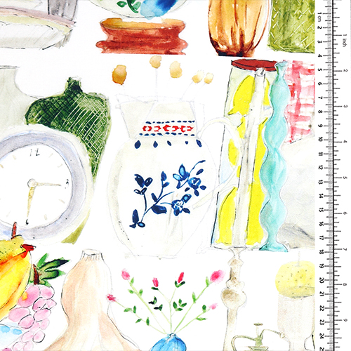 Watercolour Animal Vase Kitchen Shelf 1
