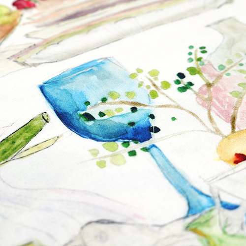 Watercolour Animal Vase Kitchen Shelf 5