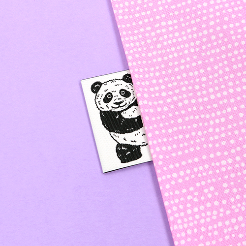 Panda Observant Animal tiquette  Coudre 3