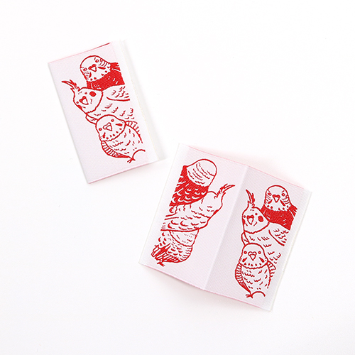 Birds Peeping Animal Sew In Label 1