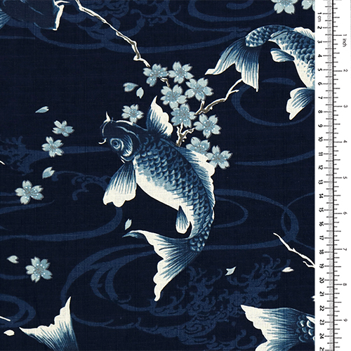 Todoroki Carpe Koi Che Nuotano Fiori Di Ciliegio 1