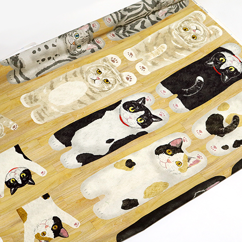 Cats Front and Back Wood Panel 3