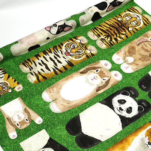 Animales Delante Y Detrás Panel De Césped 3