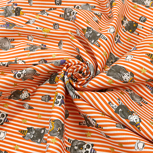 Halloween Animals Pumpkins Stripes 2