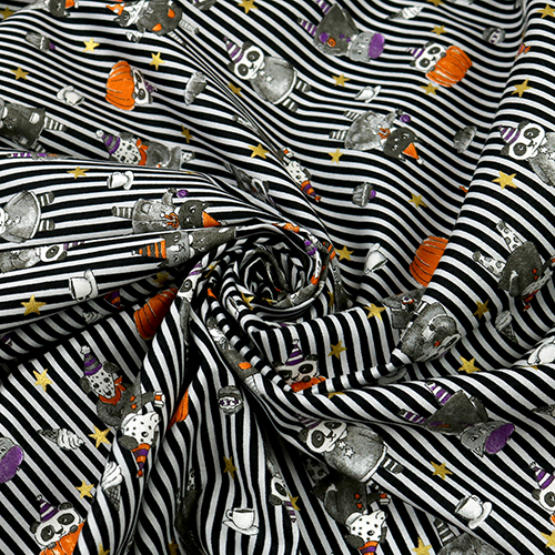 Halloween Animals Pumpkins Stripes 2