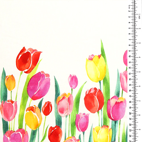 Bouquet De Fleurs De Printemps Avec Bordure De Tulipes 1