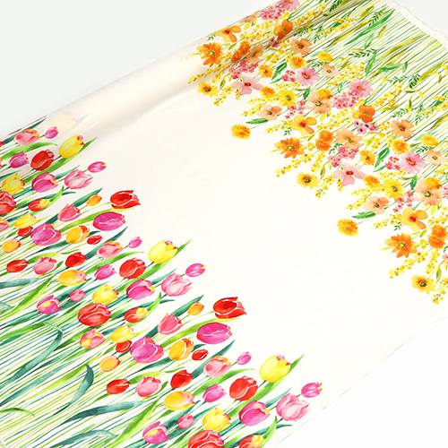 Bouquet De Fleurs De Printemps Avec Bordure De Tulipes 3