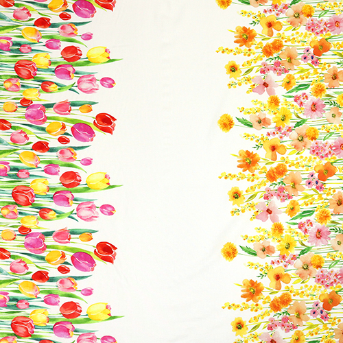 Bouquet De Fleurs De Printemps Avec Bordure De Tulipes 4
